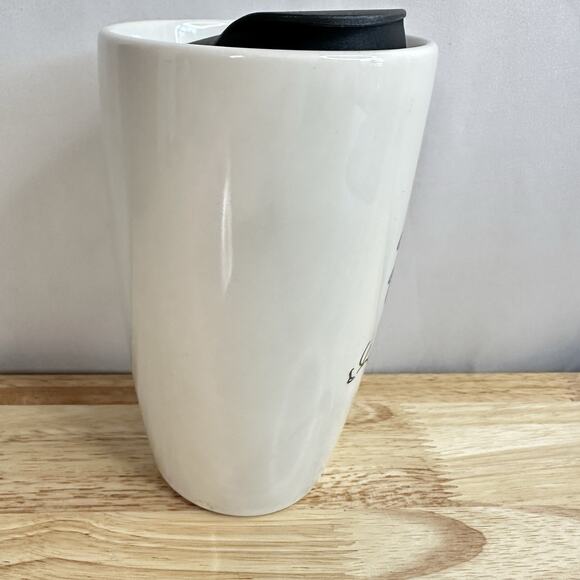 Peanuts Snoopy Travel Tumbler w/Lid 12oz Christmas Ceramic Modern Gourmet 2019 - Picture 5 of 13